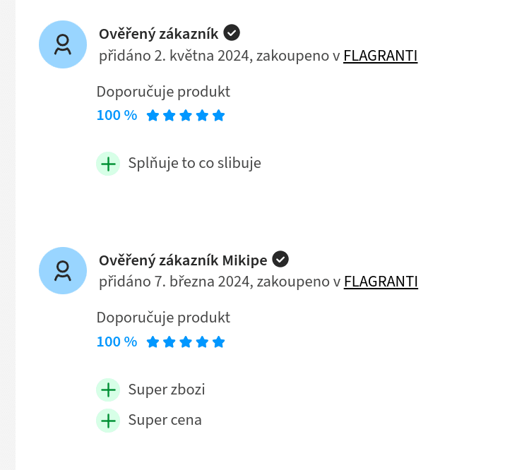 flagranti kapsle zkušenosti