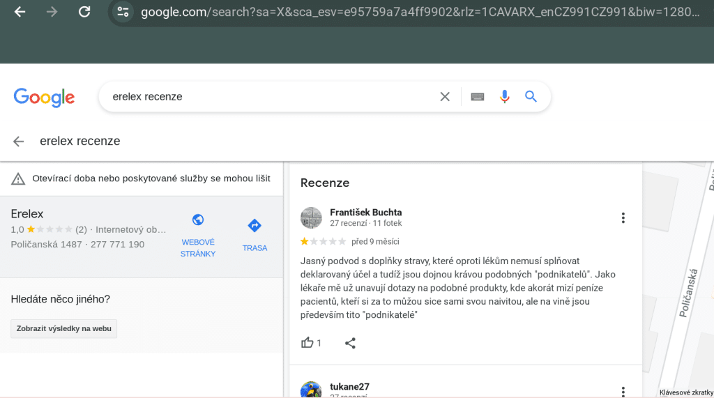 erelex zkušenosti