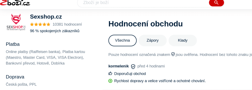 sexshop cz zkušenosti