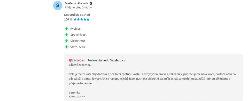 sexshop hodnocení