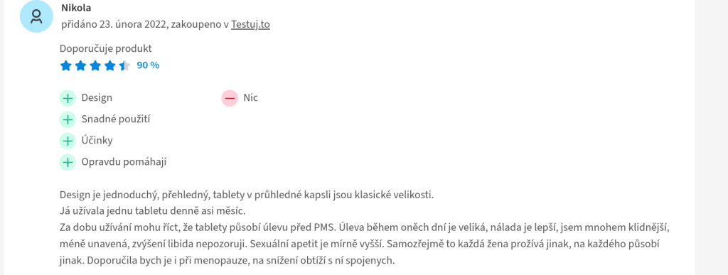 proerecta women zkušenost