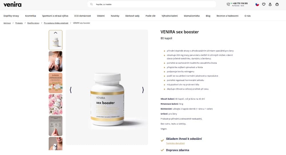 venira sex booster recenze