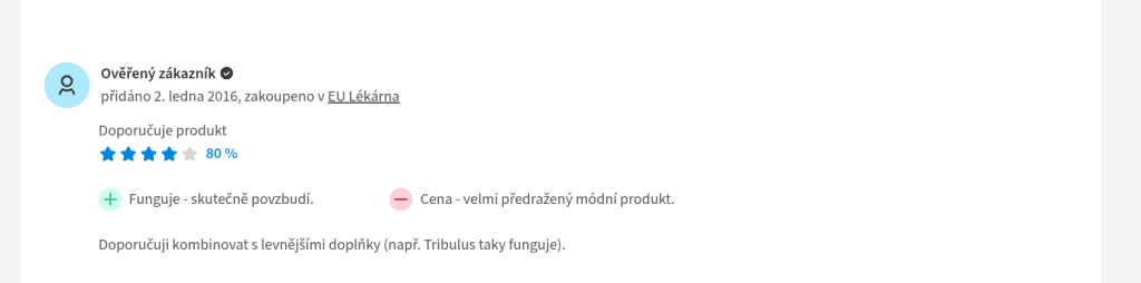 arginmax pro ženy hodnocení