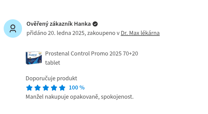 prostenal control recenze